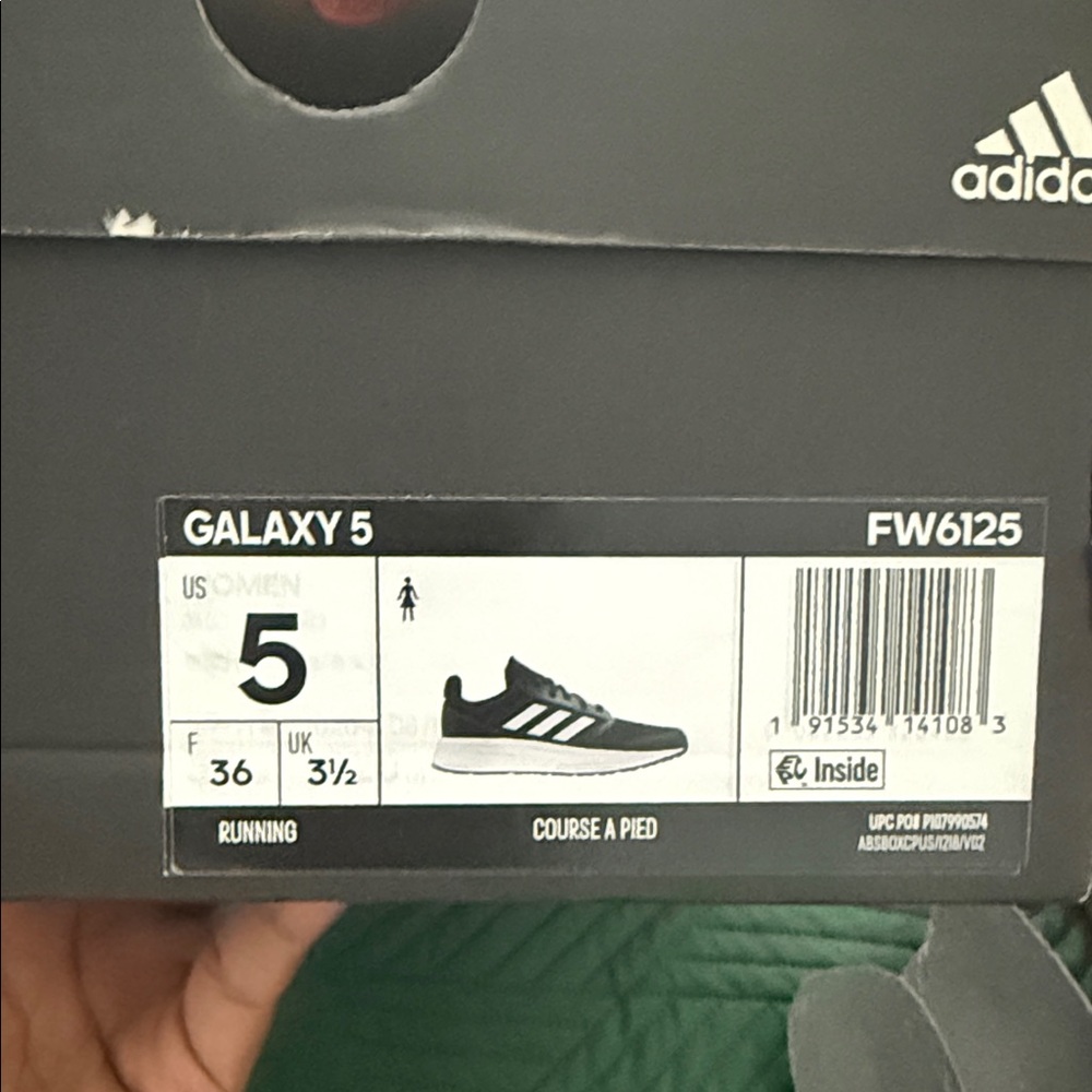 adidas Galaxy 5 Running Shoes - Black & White